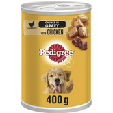 Pedigree Chunks in Gravy with Chicken Tin Food 400gm